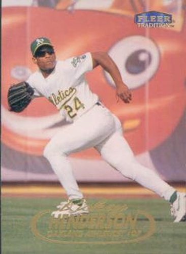 #430 Rickey Henderson - Oakland Athletics - 1998 Fleer Tradition Baseball