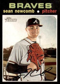 #430 Sean Newcomb - Atlanta Braves - 2020 Topps Heritage Baseball
