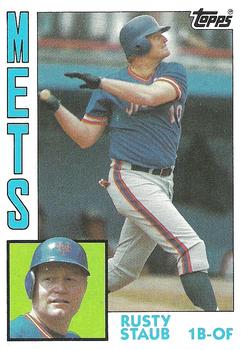 #430 Rusty Staub - New York Mets - 1984 Topps Baseball