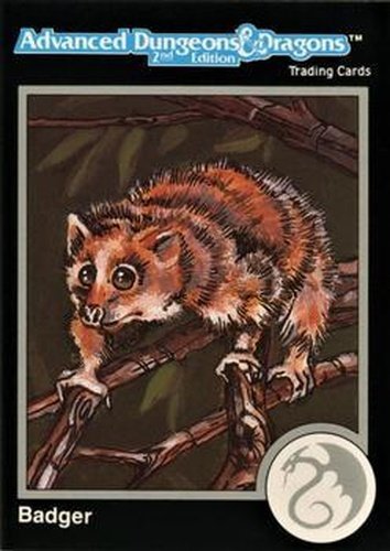 #430 Badger - 1991 TSR Advanced Dungeons & Dragons - Silver