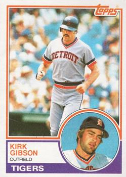 #430 Kirk Gibson - Detroit Tigers - 1983 Topps Baseball