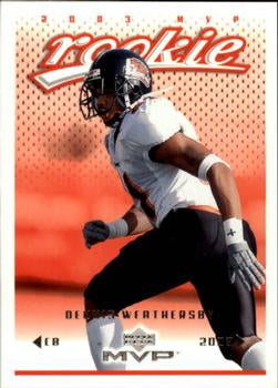 #430 Dennis Weathersby - Cincinnati Bengals - 2003 Upper Deck MVP Football