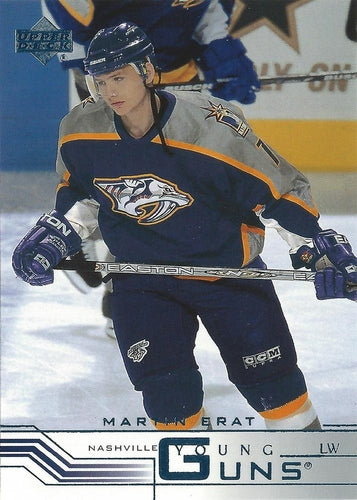 #430a Martin Erat - Nashville Predators - 2001-02 Upper Deck Hockey