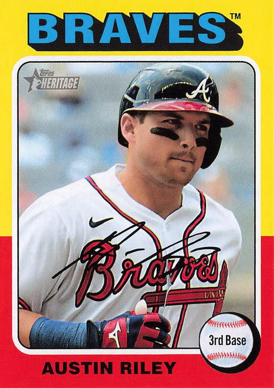 #431 Austin Riley - Atlanta Braves - 2024 Topps Heritage Baseball