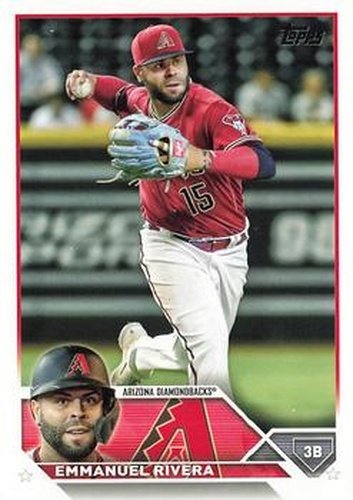 #431 Emmanuel Rivera - Arizona Diamondbacks - 2023 Topps Baseball