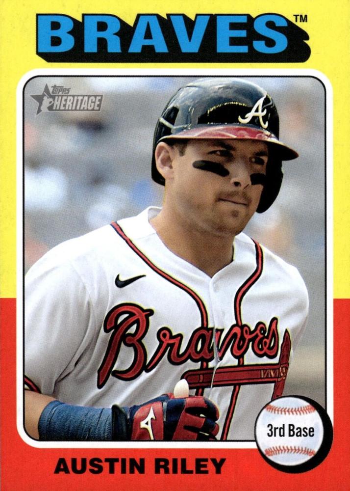 #431b Austin Riley - Atlanta Braves - 2024 Topps Heritage Baseball