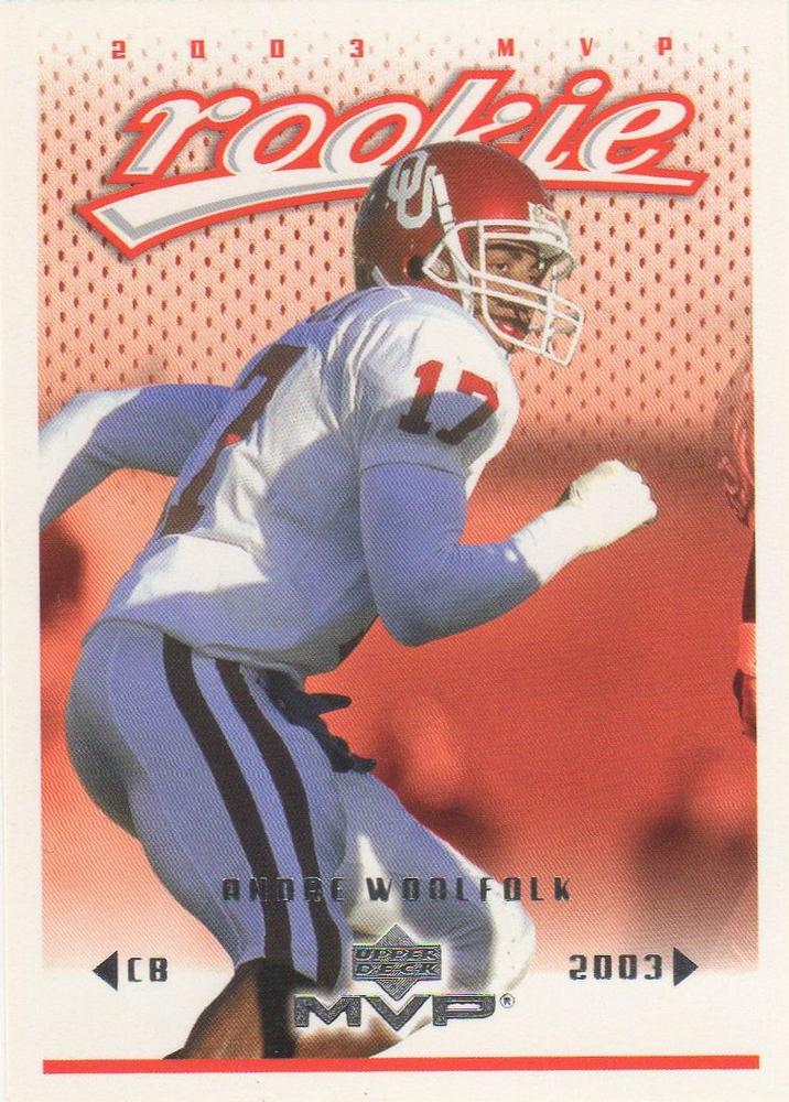 #432 Andre Woolfolk - Tennessee Titans - 2003 Upper Deck MVP Football