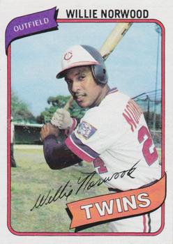 #432 Willie Norwood - Minnesota Twins - 1980 Topps Baseball