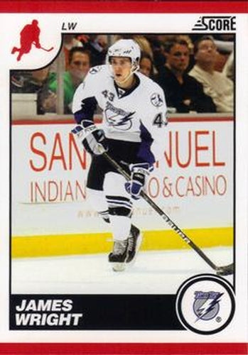 #433 James Wright - Tampa Bay Lightning - 2010-11 Score Hockey