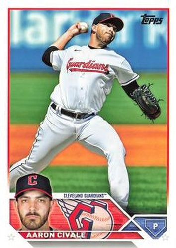 #433 Aaron Civale - Cleveland Guardians - 2023 Topps Baseball