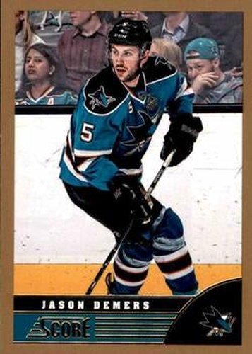 #433 Jason Demers - San Jose Sharks - 2013-14 Score - Gold Hockey