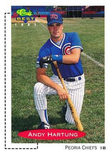 #433 Andy Hartung - Peoria Chiefs - 1991 Classic Best Baseball