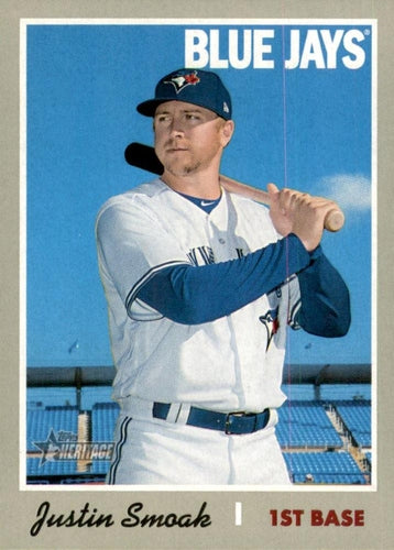 #433 Justin Smoak - Toronto Blue Jays - 2019 Topps Heritage Baseball