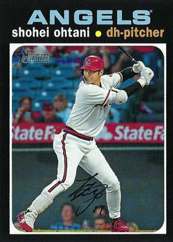 #433d Shohei Ohtani - Los Angeles Angels - 2020 Topps Heritage Baseball