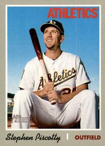 #434 Stephen Piscotty - Oakland Athletics - 2019 Topps Heritage Baseball