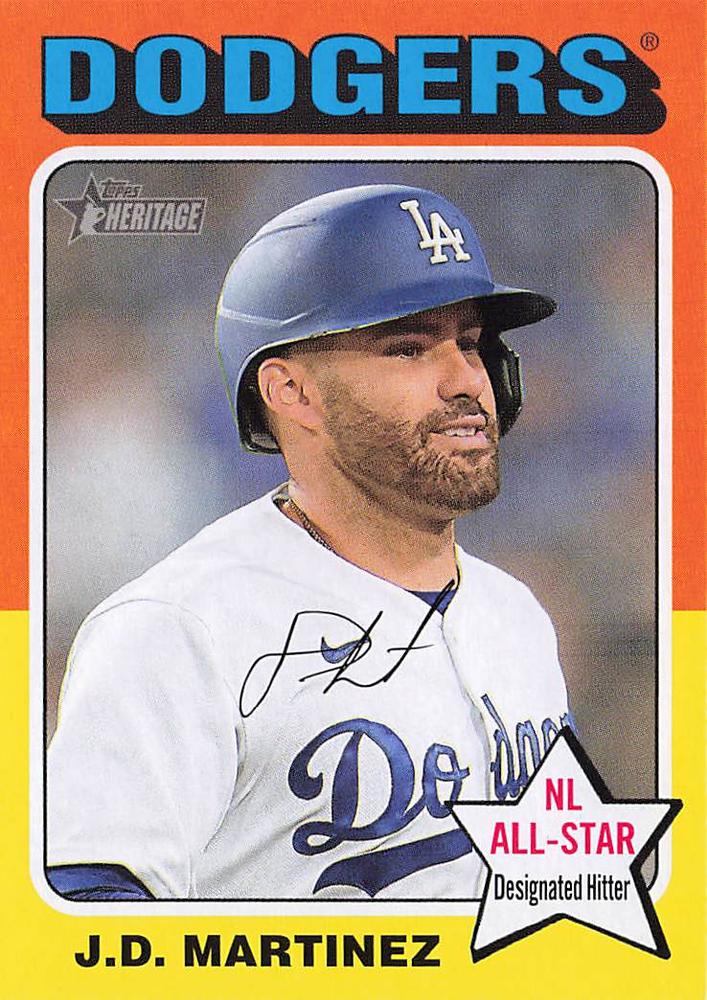 #434 J.D. Martinez - Los Angeles Dodgers - 2024 Topps Heritage Baseball