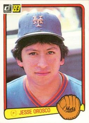 #434 Jesse Orosco - New York Mets - 1983 Donruss Baseball