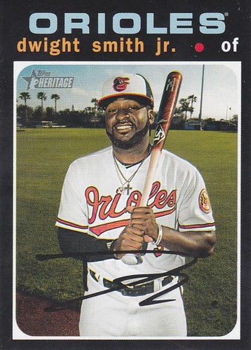 #434 Dwight Smith Jr. - Baltimore Orioles - 2020 Topps Heritage Baseball