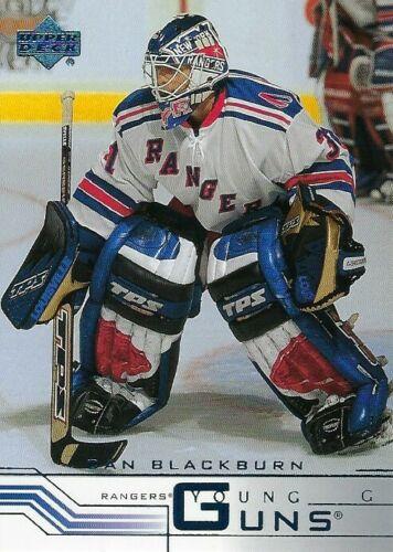#434a Dan Blackburn - New York Rangers - 2001-02 Upper Deck Hockey