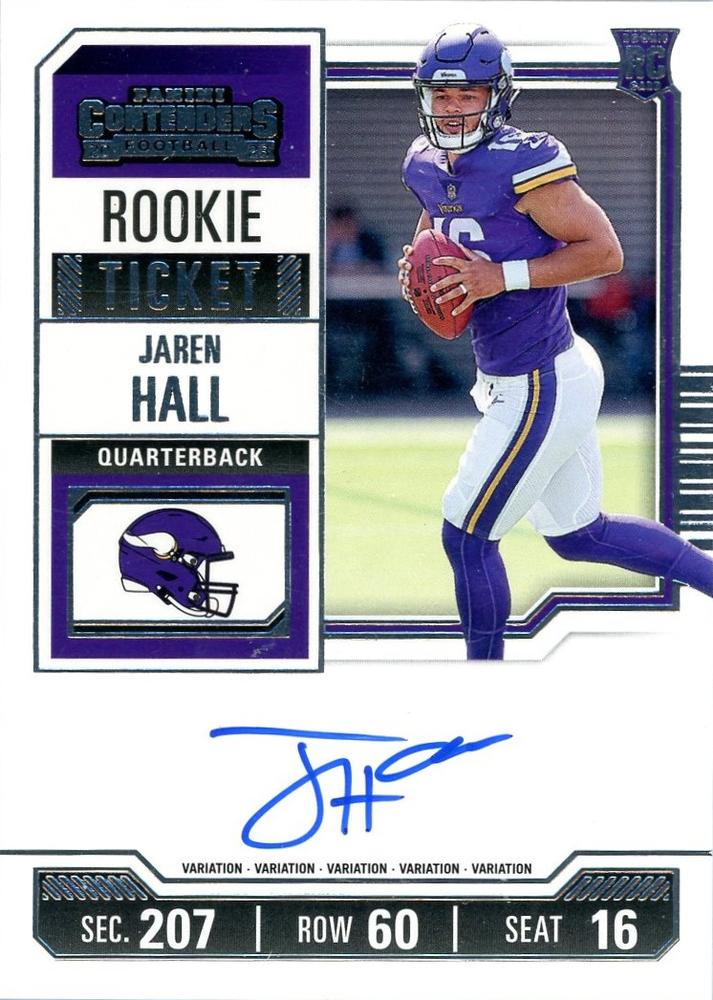 #116b Jaren Hall - Minnesota Vikings - 2023 Panini Contenders Football