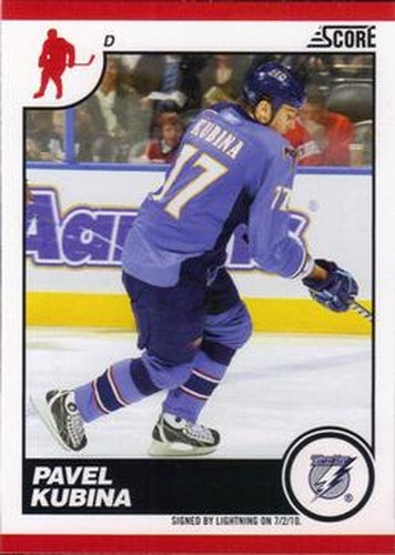 #435 Pavel Kubina - Tampa Bay Lightning - 2010-11 Score Hockey