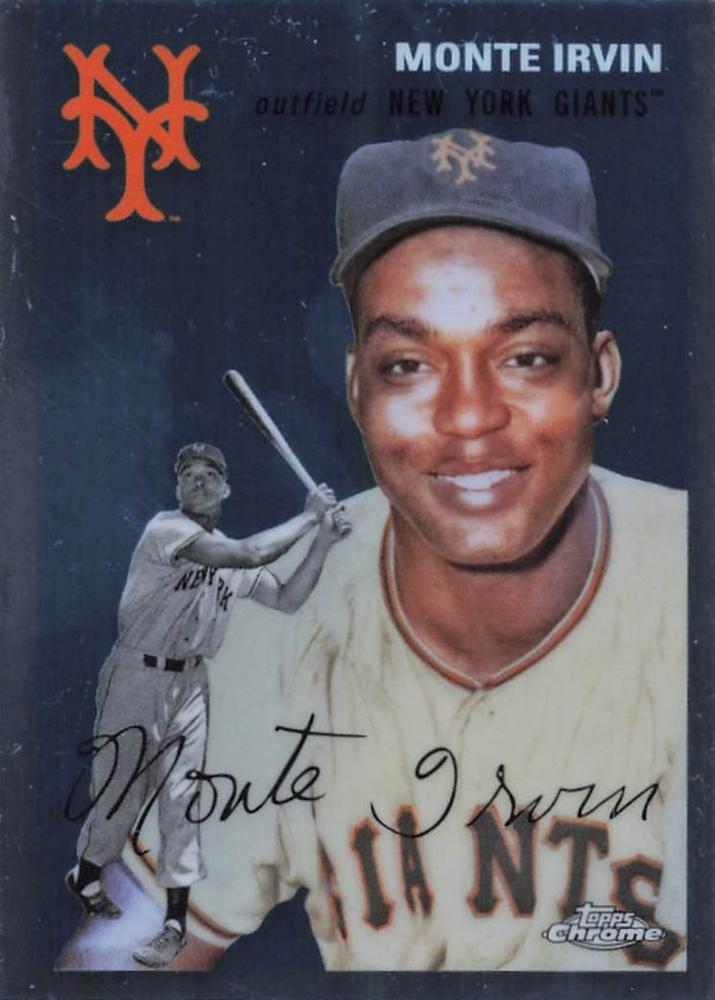 #435 Monte Irvin - New York Giants - 2023 Topps Chrome Platinum Anniversary Baseball