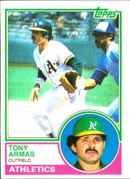 #435 Tony Armas - Oakland Athletics - 1983 Topps Baseball