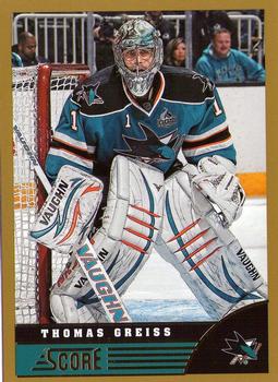 #436 Thomas Greiss - San Jose Sharks - 2013-14 Score - Gold Hockey