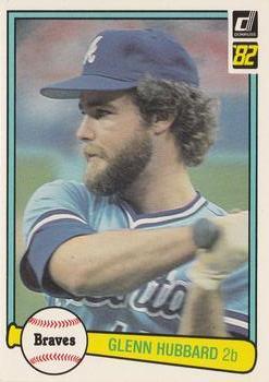 #436 Glenn Hubbard - Atlanta Braves - 1982 Donruss Baseball