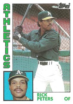 #436 Rick Peters - Oakland Athletics - 1984 Topps Baseball
