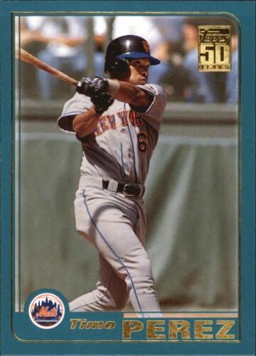 #436 Timo Perez - New York Mets - 2001 Topps Baseball