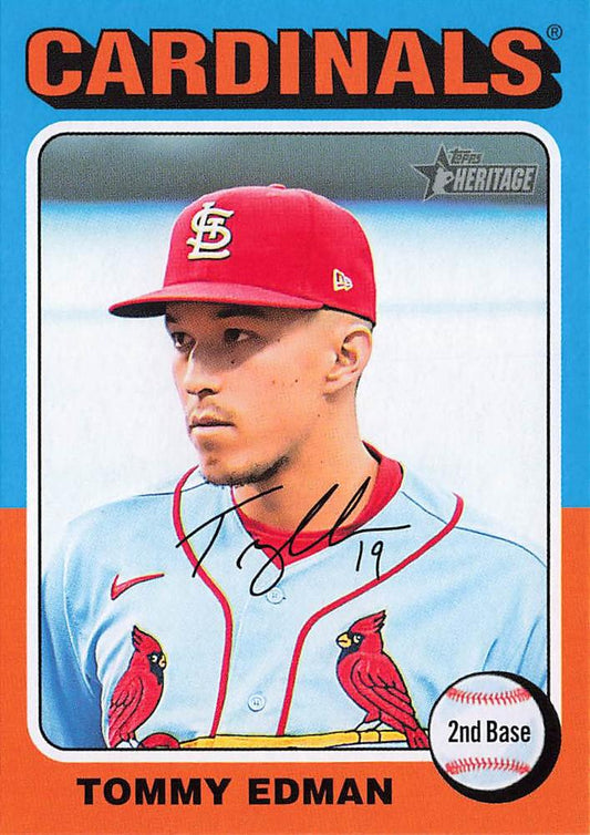 #436 Tommy Edman - St. Louis Cardinals - 2024 Topps Heritage Baseball