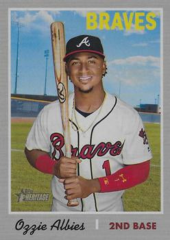 #436c Ozzie Albies - Atlanta Braves - 2019 Topps Heritage Baseball