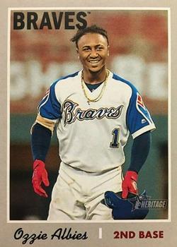 #436d Ozzie Albies - Atlanta Braves - 2019 Topps Heritage Baseball
