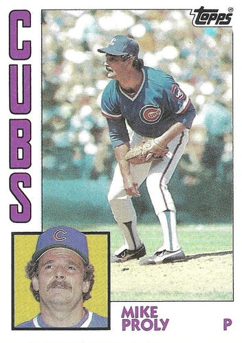 #437 Mike Proly - Chicago Cubs - 1984 Topps Baseball