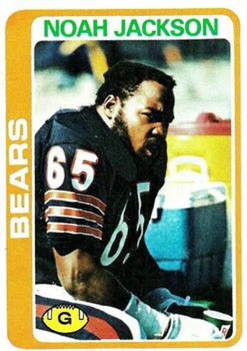 #437 Noah Jackson - Chicago Bears - 1978 Topps Football