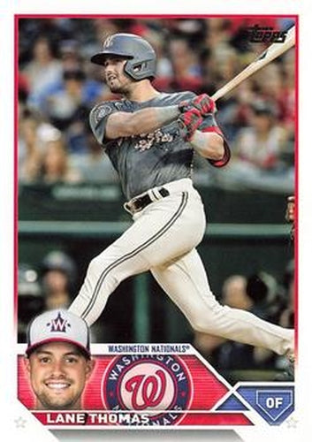 #437 Lane Thomas - Washington Nationals - 2023 Topps Baseball
