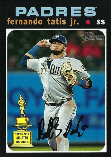 #437b Fernando Tatis Jr. - San Diego Padres - 2020 Topps Heritage Baseball