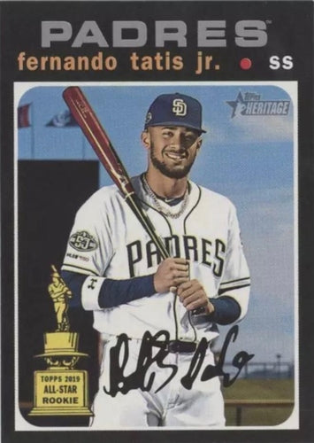 #437d Fernando Tatis Jr. - San Diego Padres - 2020 Topps Heritage Baseball