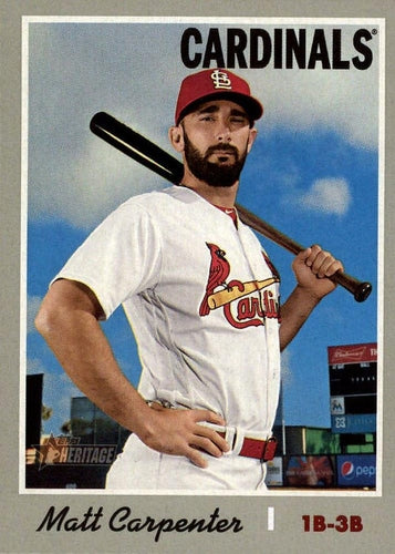 #438 Matt Carpenter - St. Louis Cardinals - 2019 Topps Heritage Baseball