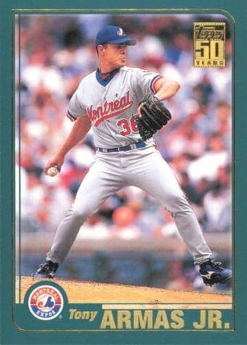 #438 Tony Armas Jr. - Montreal Expos - 2001 Topps Baseball