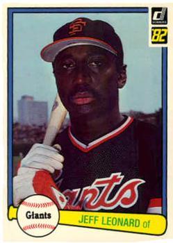 #438 Jeff Leonard - San Francisco Giants - 1982 Donruss Baseball
