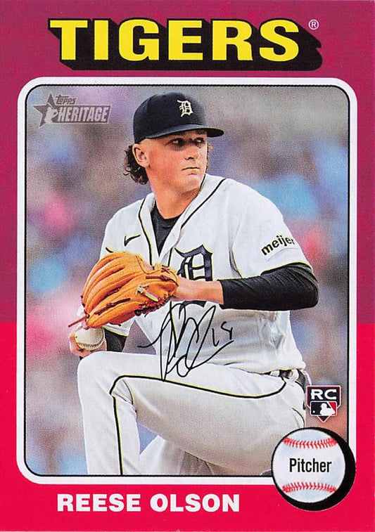 #439 Reese Olson - Detroit Tigers - 2024 Topps Heritage Baseball