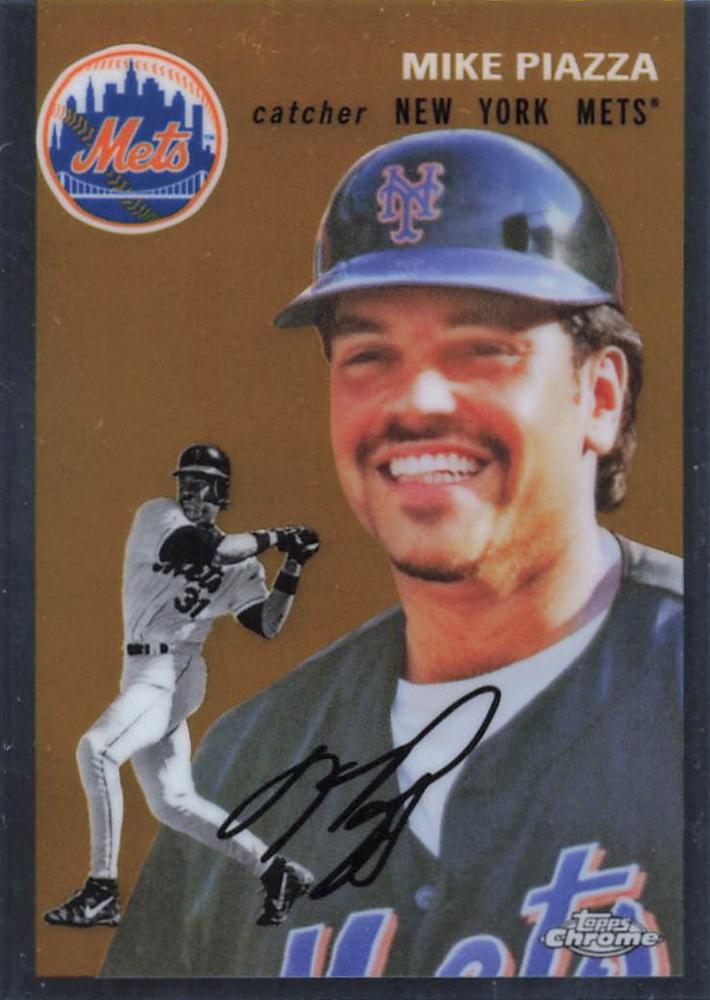 #439 Mike Piazza - New York Mets - 2023 Topps Chrome Platinum Anniversary Baseball