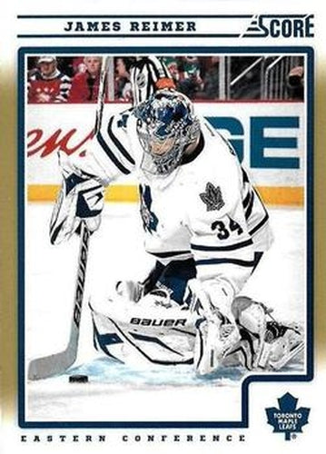 #439 James Reimer - Toronto Maple Leafs - 2012-13 Score - Gold Rush Hockey