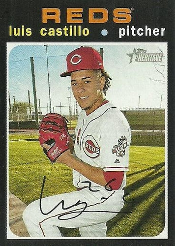 #439 Luis Castillo - Cincinnati Reds - 2020 Topps Heritage Baseball
