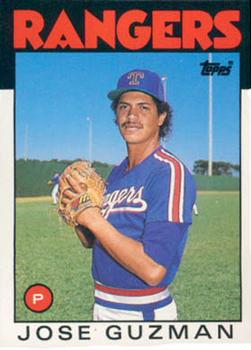 #43T Jose Guzman - Texas Rangers - 1986 Topps Traded Baseball