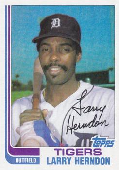 #43T Larry Herndon - Detroit Tigers - 1982 Topps Traded Baseball