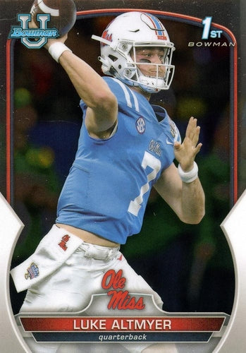 #43 Luke Altmyer - Ole Miss Rebels - 2022 Bowman Chrome University Football