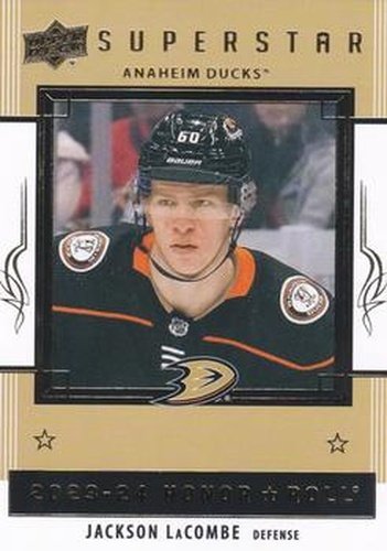 #HR43 Jackson LaCombe - Anaheim Ducks - 2023-24 Upper Deck - Honor Roll Hockey